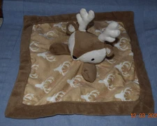 LEVTEX BABY Deer Fawn Lovey Soft Plush Baby Security Blanket Brown & White