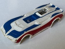 Aurora / AFX Corvette Funny Car HO Slot Car Body Only WHITE/RED/BLUE as Shown 