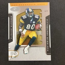 Plaxico Burress 2002 Fleer Hot Prospects Card #74 NFL Pittsburgh Steelers