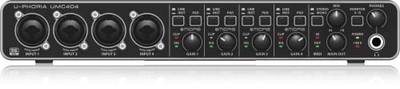Behringer USB Audio Interface 4 Inputs 4 Outputs 24-bit 192kHz UMC404HD NEW