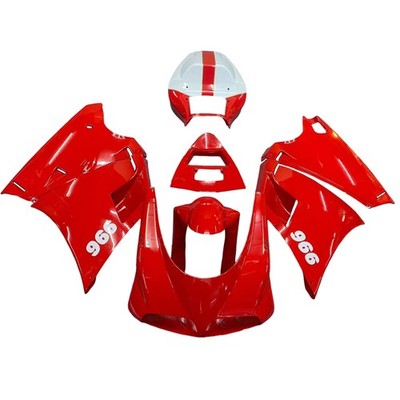 Amotopart Fairing Kit For Ducati 748/916/996/998 1996-2002 Red