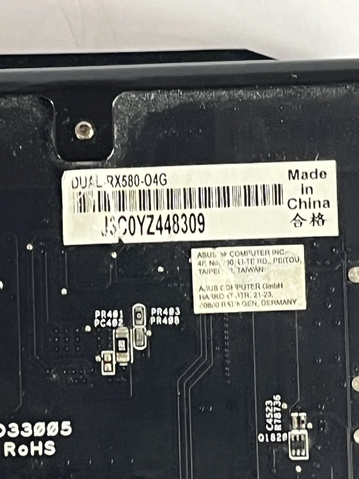 ASUS DUAL-RX580-O4G Radeon RX 580 4GB GDDR5 PCI Express 3.0 Graphics Card - Image 4 of 4