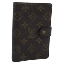 LOUIS VUITTON Monogram Agenda PM Day Planner Cover R20005 LV Auth BA14235