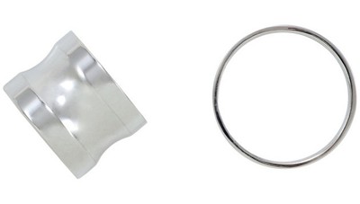 Covingtons Smooth Front Axle Spacer Kit Chrome #C0008-C Harley Davidson