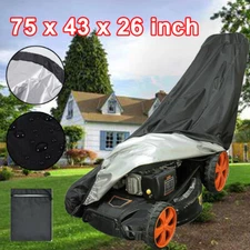 Universal Waterproof Heavy Duty Lawn Mower Cover UV Protector for Push Mowers