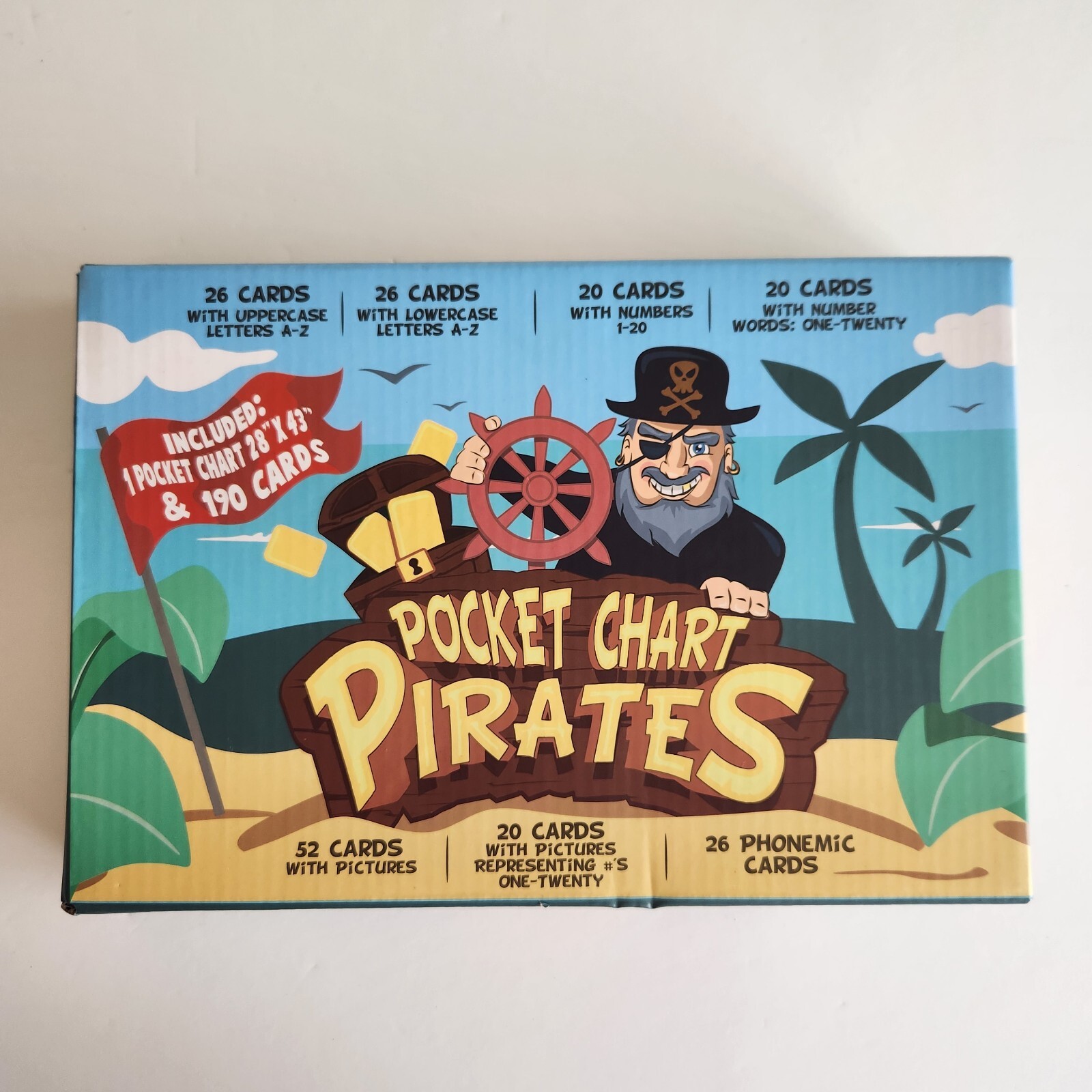 Pirate Pocket Chart Preschool Learning Activities Numbers Letters 190 Cards