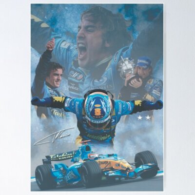 NEW! Best Design FERNANDO ALONSO 2005 & 2006 POSTER