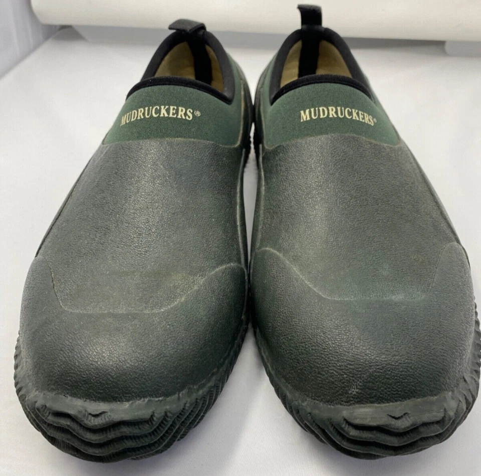 Mudruckers Shoes Slip On Barn Mud Waterproof Women 11/Men 10 Green Equestrian - Image 3 of 4