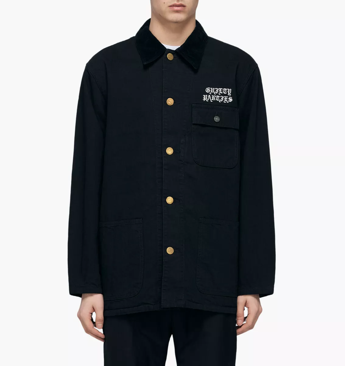 Wacko Maria Coverall A Jacket (Type 2) Black Denim, size Medium