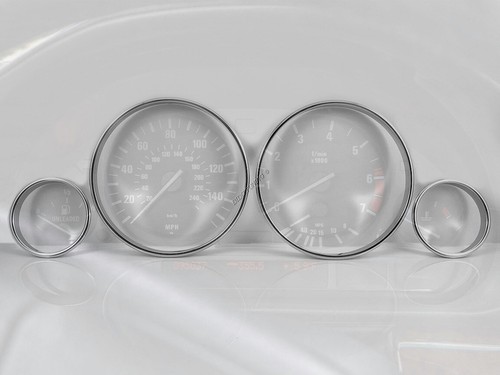 Anillos de aluminio pulido para el cuadro de instrumentos para BMW X5 e53 1999-2005 4 piezas - Imagen 2 de 10