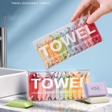 Toalla comprimida de viaje desechable toalla facial de secado rápido 14 piezas