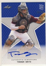 TANNER SMITH 2020 Leaf Perfect Game PG National Showcase Blue AUTO /15 MIAMI