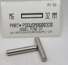 6mmX32mm DOWEL PIN 18-8 STAINLESS STEEL (5)