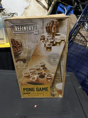 Refinery and Co. Beer Pong Drinking Game Includes 25 Cups Brand New In Box
