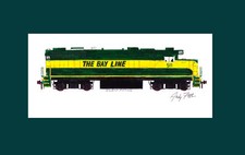 Atlanta & St. Andrews Bay GP38 #511 11"x17" impresión mate firmada por Andy Fletcher
