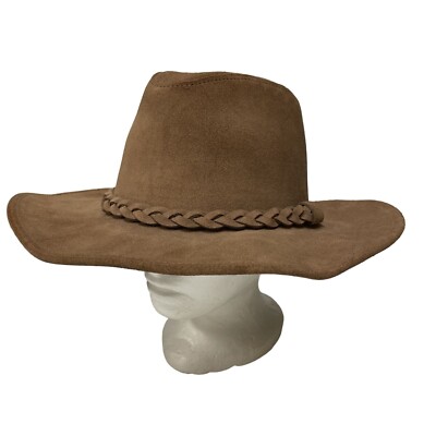 The Great Australian hat, brown suede size medium Vintage The Great Australian Hat Brown Suede Size M Medium  main image 4