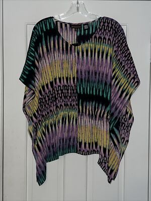 Bold Elements Women s Tops Medium Purple Ikat