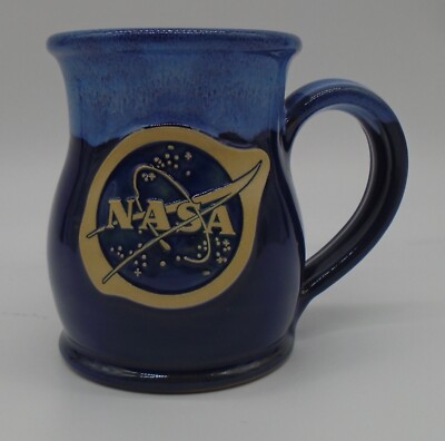 NEW DENEEN POTTERY BLUE NASA COFFEE CUP MUG 2024