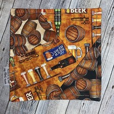 EDC HANK W/MICROFIBER BACK 8 - BEER BOTTLE TAP MUG BARRELS HANDKERCHIEF