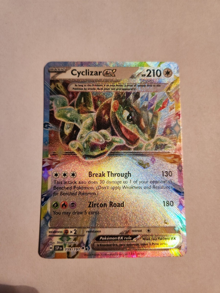 Pokemon TCG Cyclizar ex 159/191 Surging Sparks Holo Double