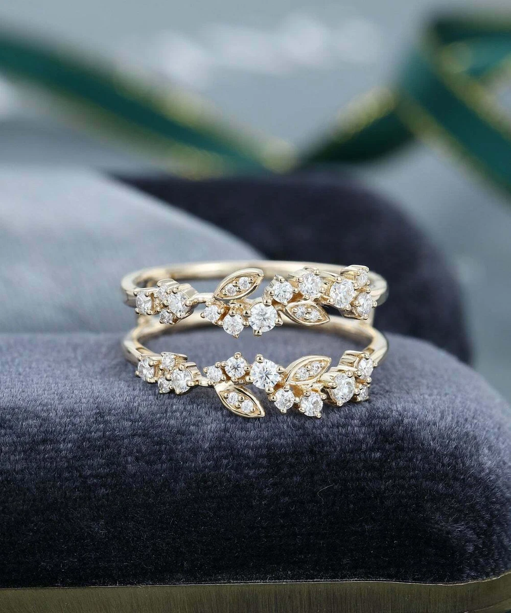 Diamond enhancer ring yellow gold sale