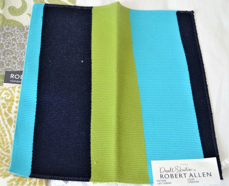 Discontinued Fabric Samples of Robert Allen in Greens - Image 4 of 4