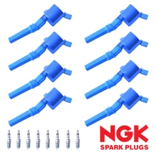 8 Performance Ignition Coil & NGK Iridium Spark Plug for 06-11 Lincoln Town Car