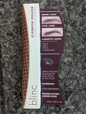 BLINC Eyebrow Mousse - Dark Brunette - 4.7 mL 0.16 Fl Oz New in Box
