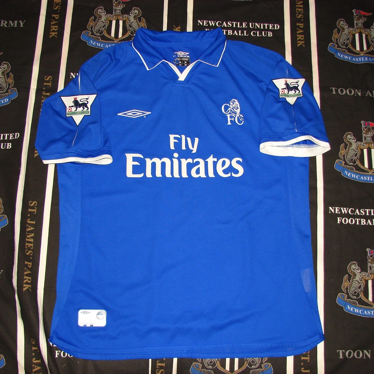 Chelsea London Home 2001 2003 Football Shirt Umbro John Terry Size L
