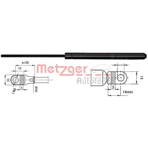 Stabilus Lift-O-Mat à Gaz Capot Toit Souple Amortisseur Pour