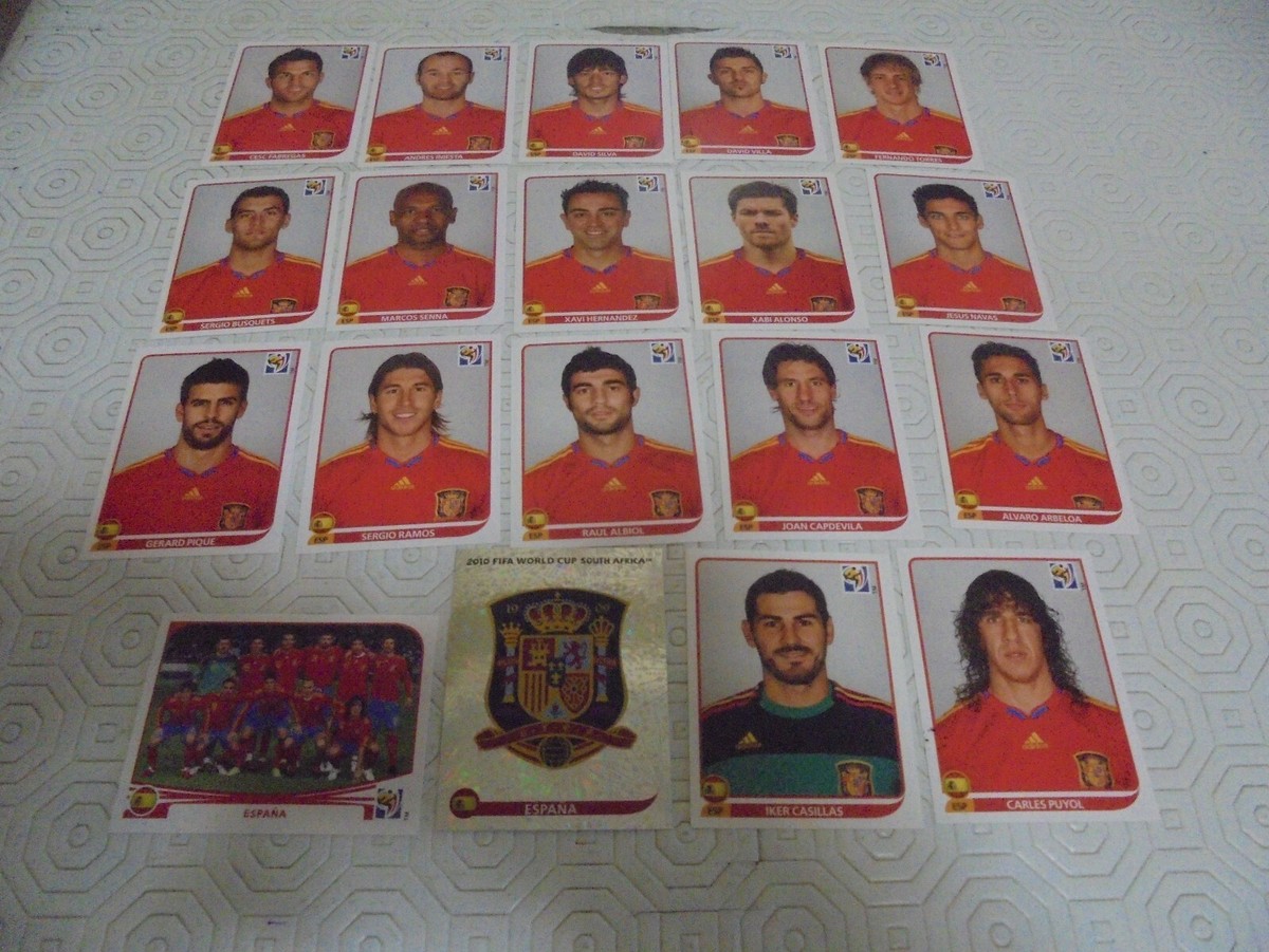 Spain set complete Panini FIFA World Cup 2010 stickers | eBay