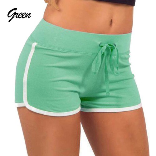 Women Sport Shorts High Waist Yoga Gym Jogging Lounge Summer Beach Hot Pants - Picture 12 of 18