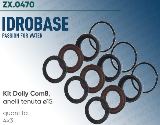 Kit Revisione Idrobase 5019.0035 Dolly Com8 per Pompe Comet LW-K