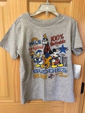 New Disney Store Mickey Mouse And Friends Tee T-Shirt Boys Gray 5/6