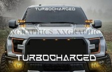 Turbocharged 40 Windshield Vinyl Decal Sticker Jdm Car Truck Suv Boost C