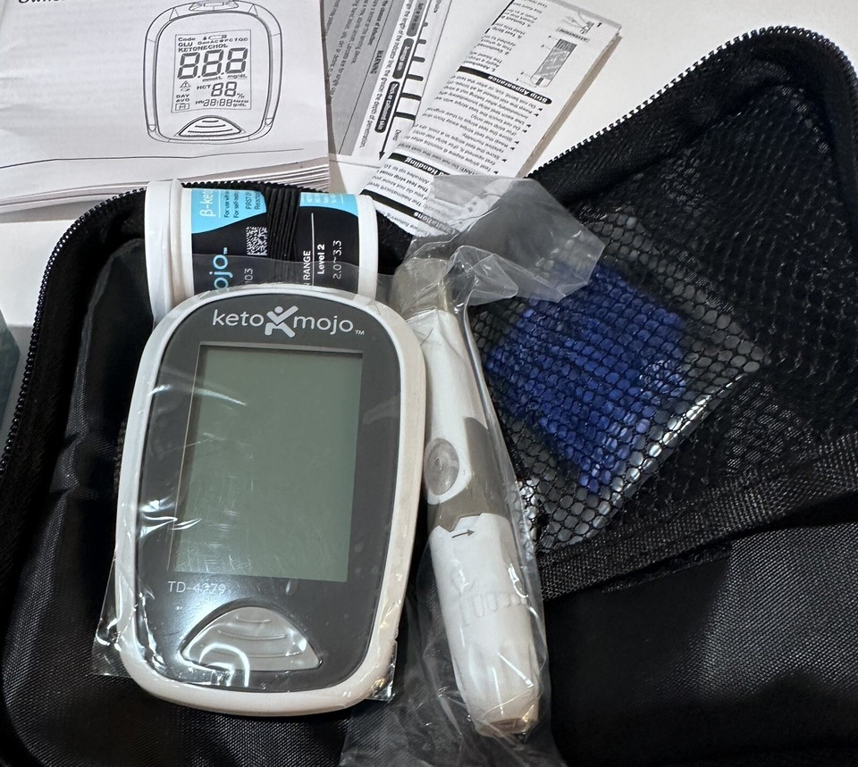 KetoMojo Blood Ketone and Glucose Testing Kit New In Box 858538007103