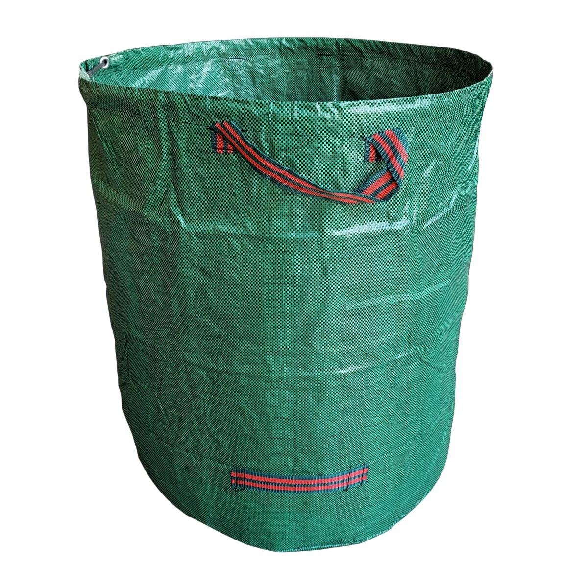 losolese Sacchetti per rifiuti da giardino grandi, con coperchio e cerniera, 272 l, impermeabili, resistenti, con manici, pieghevoli e riutilizzabili, colore verde, confezione da 2