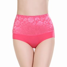 Ladies Girl Women Bamboo Fibre Lace Underwear Panty Knickers Brief 2-Pack Q5163