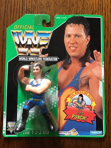 WWF Hasbro 123 Kid Green Series 11 MOC Wrestling F...