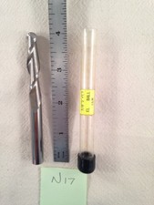 1 NEW 3/8" DIAMETER CARBIDE END MILL 2 FLUTE. BALL. 4" OAL. USA 1-3/4" LOC N17