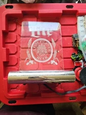 Vintage Lighted Lucite Miller Lite Beer Sign Pilsner Everbrite Electric Read BM