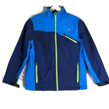 Snozu Boys Blue Winter Ski Jacket Fleece Lined Full Zip Size Medium 10/12