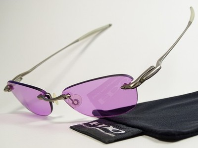 Oakley Why 3 Titanium Violet Sonnenbrille Nanowire Whisker Square T Wire 8 O3 OO