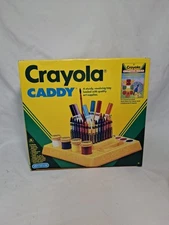 Vintage Crayola Caddy Revolving Storage Binney Smith 1989 Art Supply Tray