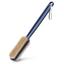 Back Scrubber for Shower, Long Handle Body Brush, Dual Sided, 15.75 in Blue