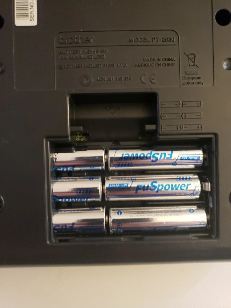Brother PT-2030 PTouch Label Maker Tested and Working P-Touch Labeler