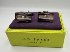 Ted Baker Cufflinks Pencil Sharpener Design Silver Tone Boxed Mens Gift