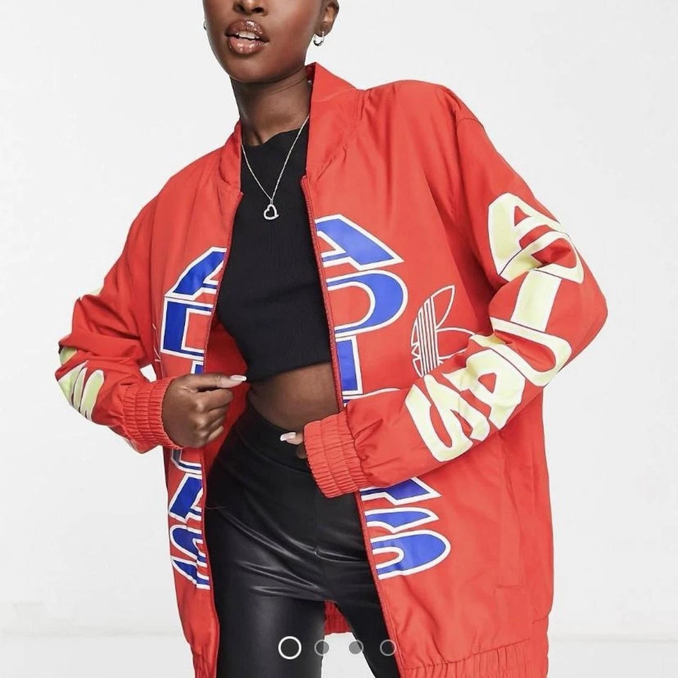 Chaqueta cortavientos Adidas Originals Trefoil Moments Wind.Rdy en rojo vivo. - Imagen 2 de 4