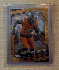2024 Panini Prizm Nik Bonitto Gold Wave /10 ! SSP #230 Broncos