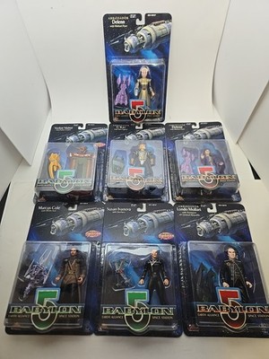 Babylon 5 Action Figures Lot of 7   Delenn, G Kar, Ivanova, Londo, Marcus MOC